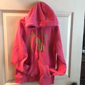 Girls pink Hollister hooded sweatshirt